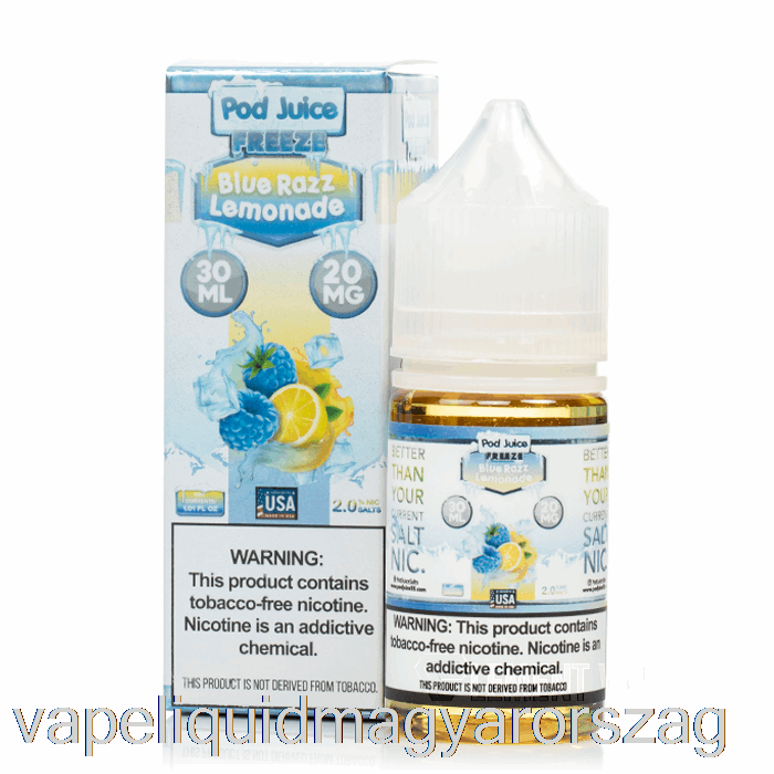 Fagyasztható Kék Razz Limonádé - ​​hüvelylé - 30 Ml 20 Mg Vape E Cigi
